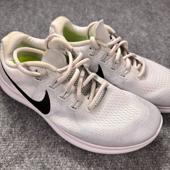 Nike Shoes - Nike Free RN 2017 Womens Size 8.5 White Black Athletic Running Shoes Sneakers